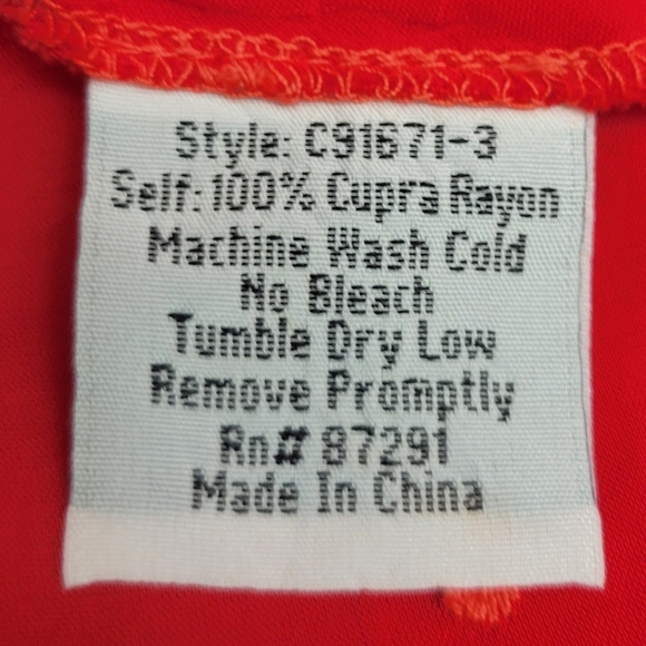 Johnny Was Red Lace Women's Blouse | Size Large - Picture 6 of 6